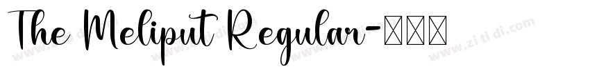 The Meliput Regular字体转换
